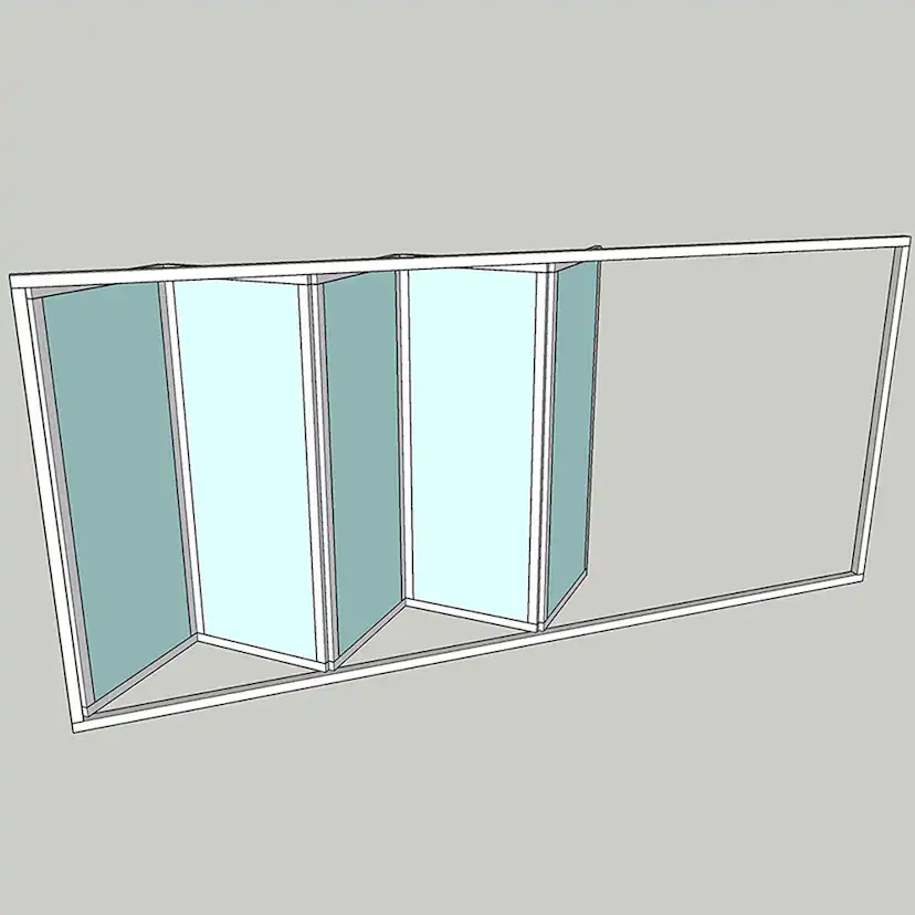 Vikparti Allvy Sunroom s75 3-Glas 5-Delad