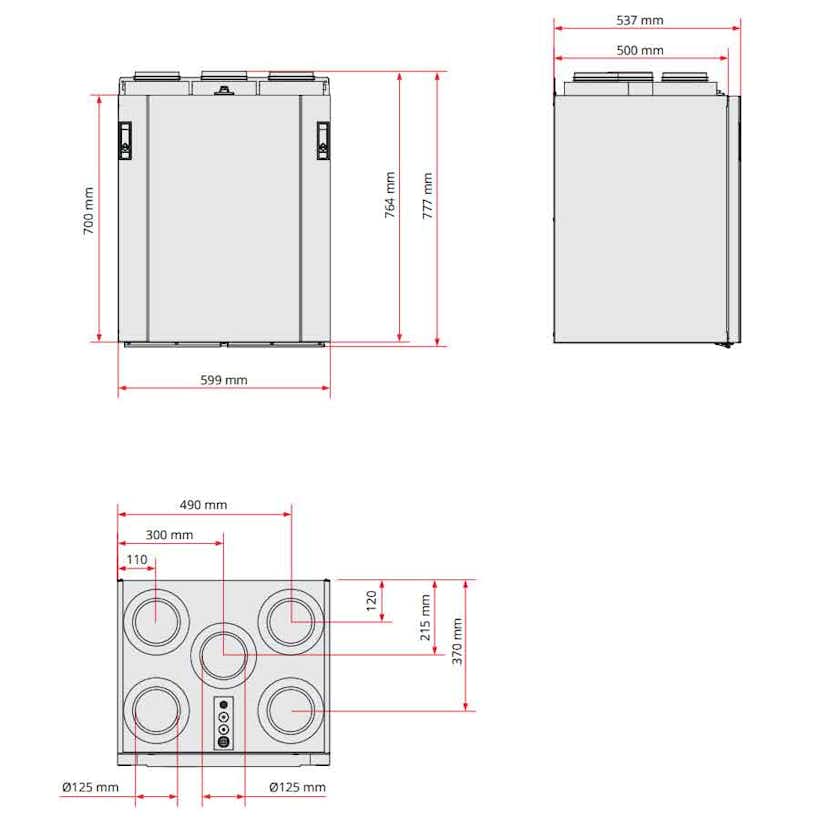 Luftbehandlingsaggregat Flexit Nordic S2