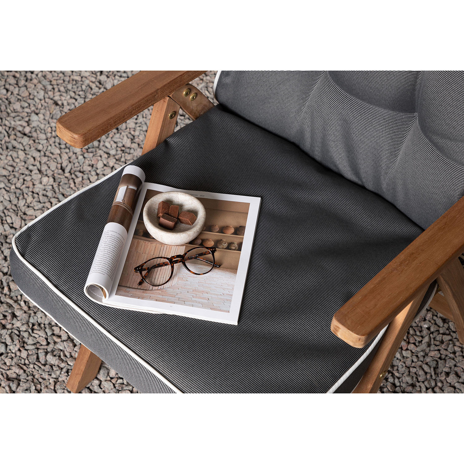 Dyna Venture Home Fura Grå till Positionsstol Utomhus, 3-pack