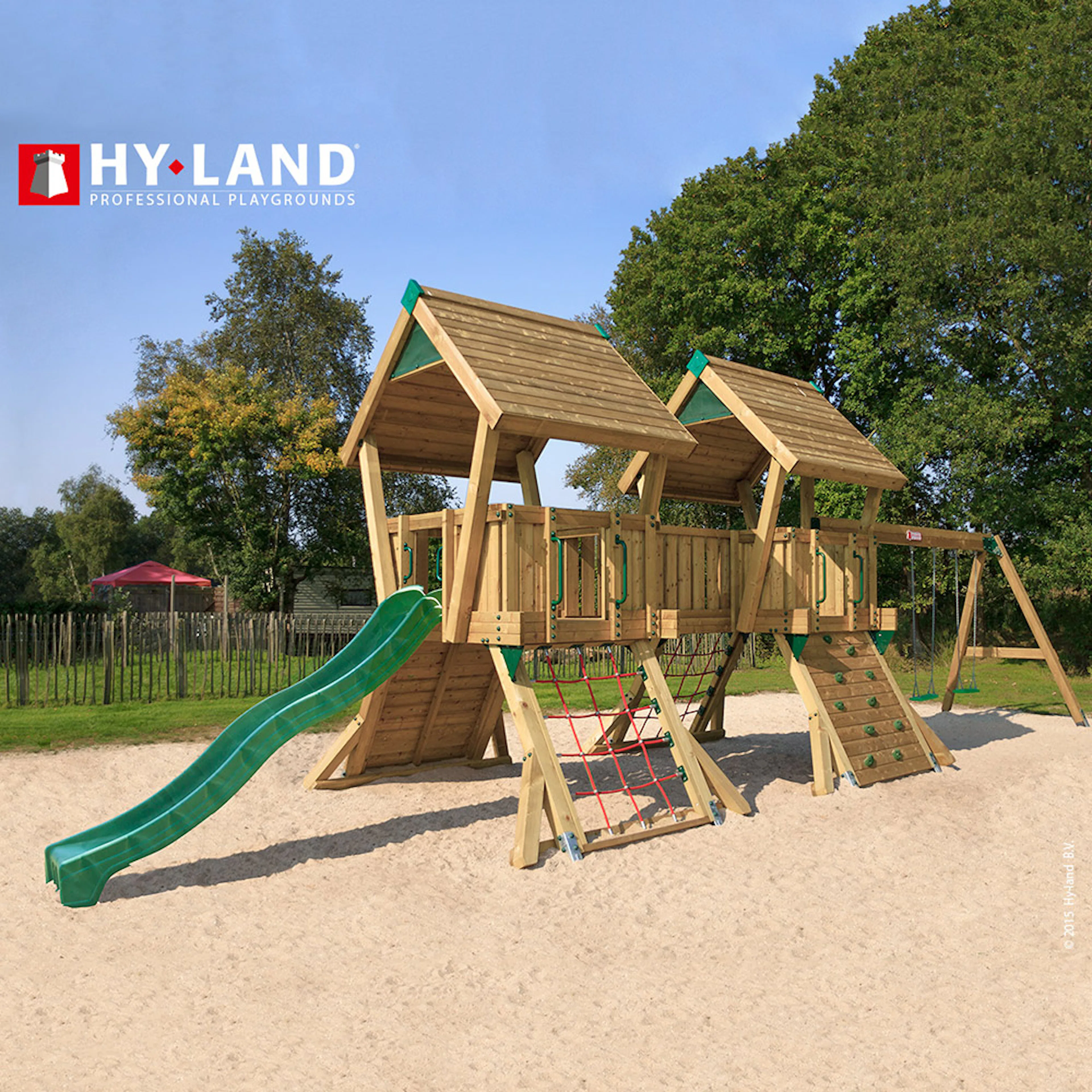 Klätterställning Hy-Land Projekt Q 4 + Swingmodul