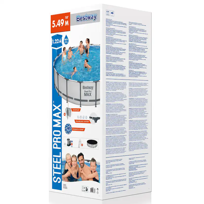 Poolpaket Bestway Steel Pro Max Ø5,49 m ClickConnect
