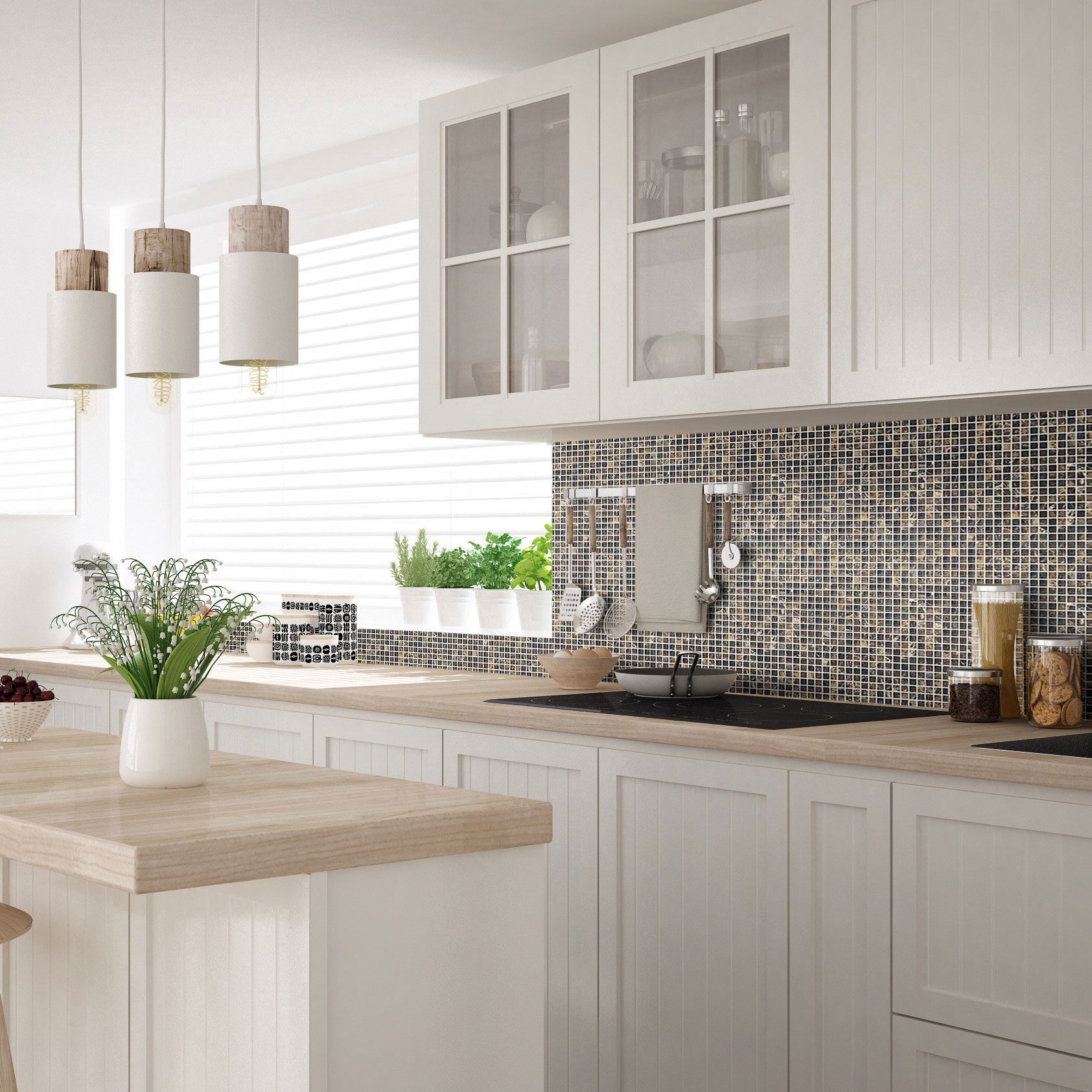 Marmor Arredo Dark Emperador Honed Brun 2x2 cm