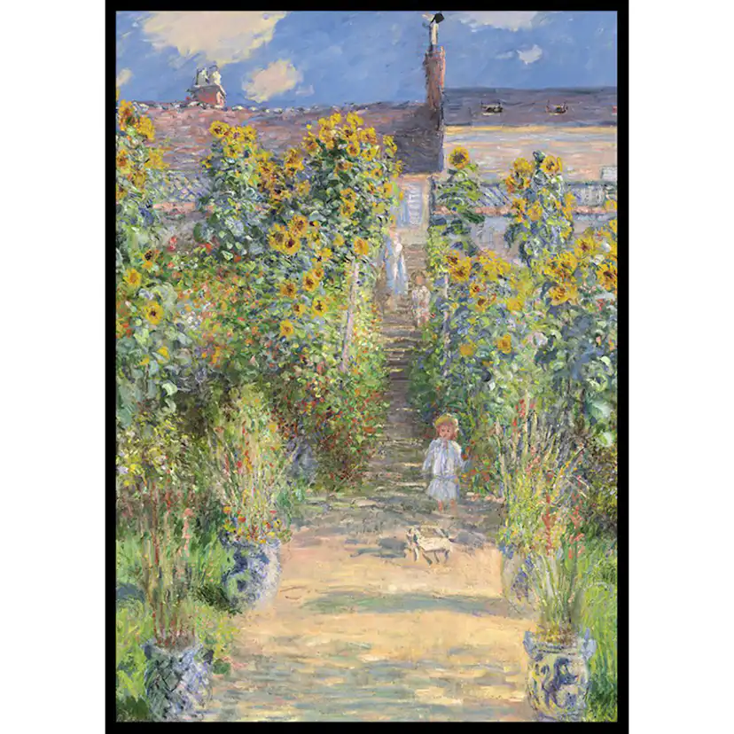 Poster Gallerix The Artist's Garden at Vétheuil By Claude Monet