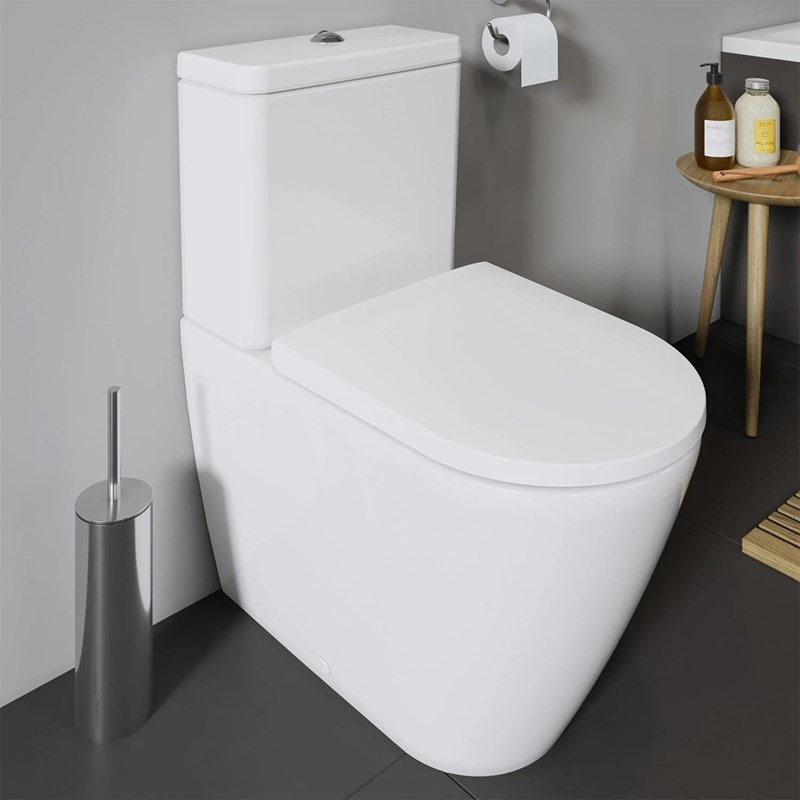 Toalettstol Duravit D-Neo 200209 Rimless med Mjukstängande Hårdsits