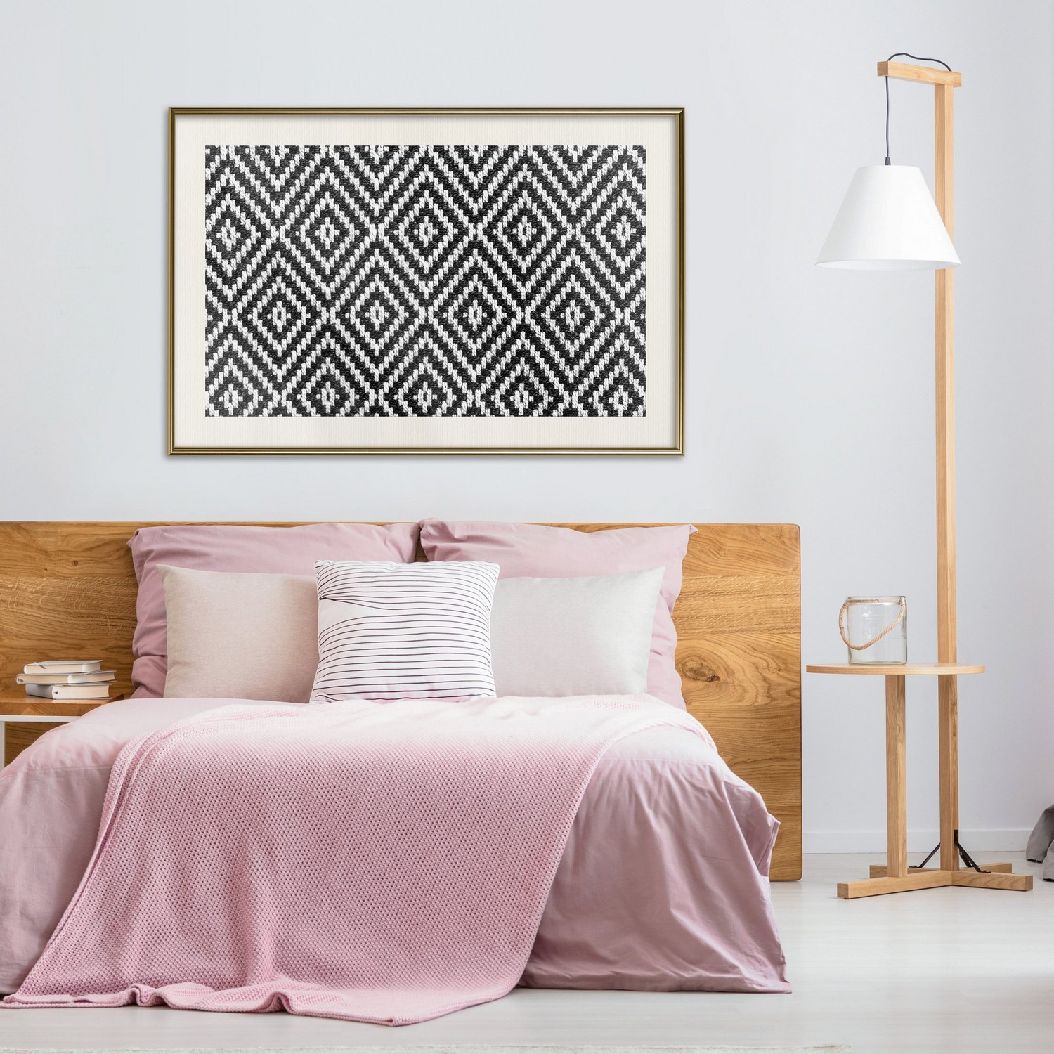 Affisch - Kitchen Towel [Poster] 60x40 Guld ram med passepartout, 60x40 cm