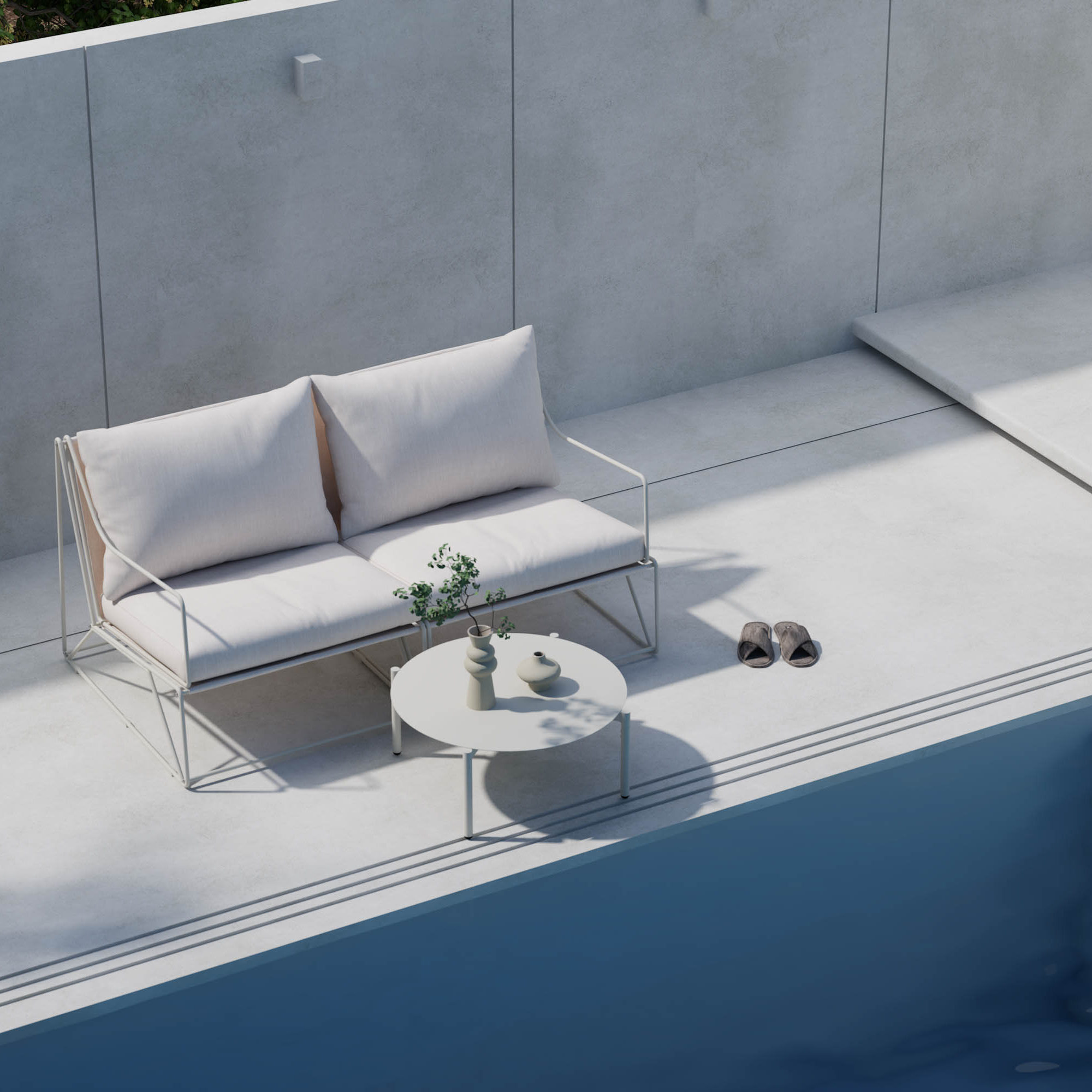 Loungegrupp Comfort Garden Usteryd Utesoffa 2-sits med Usteryd Soffbord