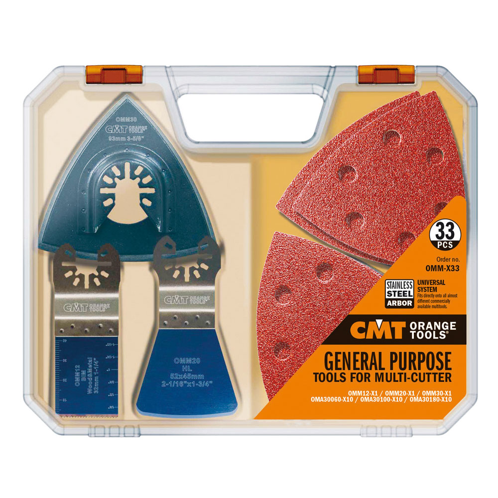 Multiverktyg CMT Orange Tools Slip & Sågset 33 delar