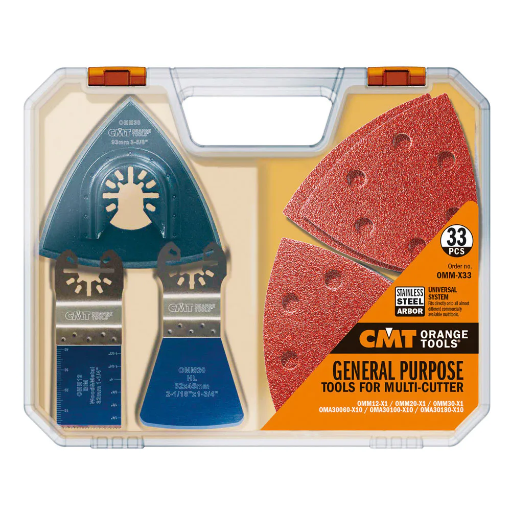 Multiverktyg CMT Orange Tools Slip & Sågset 33 delar
