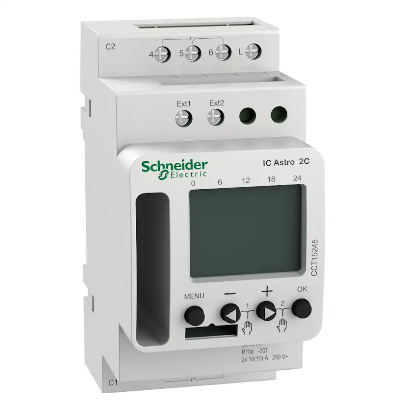 Ljusrelä Schneider Electric Acti 9 IC Astro 2 kanaler Bluetooth