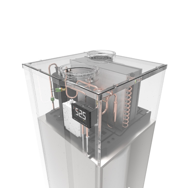Värmepumpsberedare Indol EcoHeat 200FW4R2 Wifi-Ansluten 200L