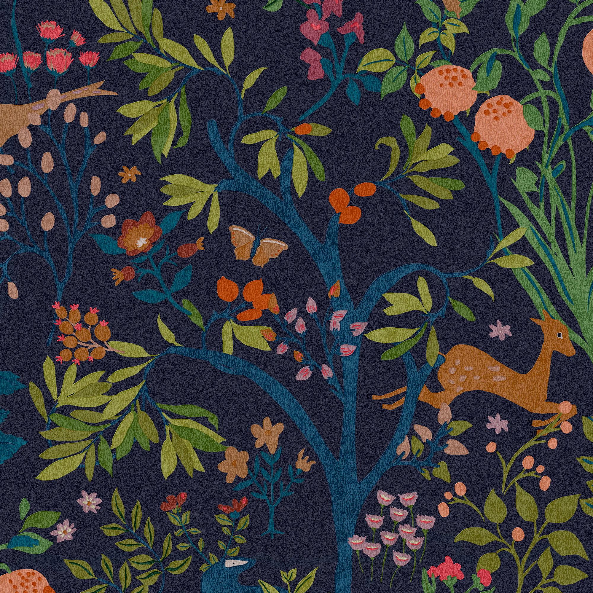 Tapet Joules Enchanted Träland Navy 120872
