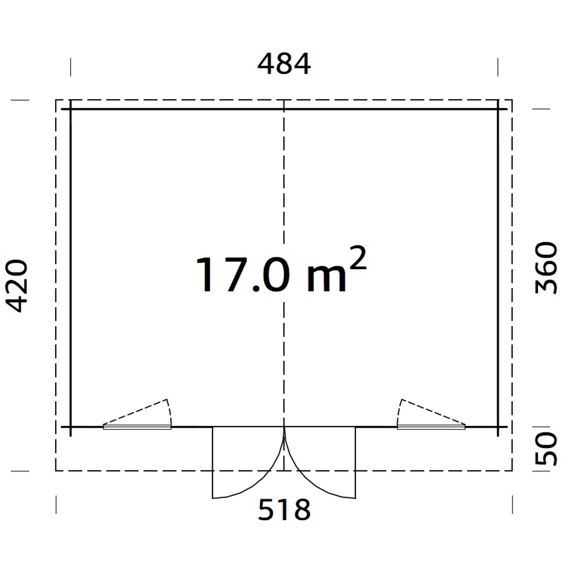 Stuga Palmako Klara 17,4 m2