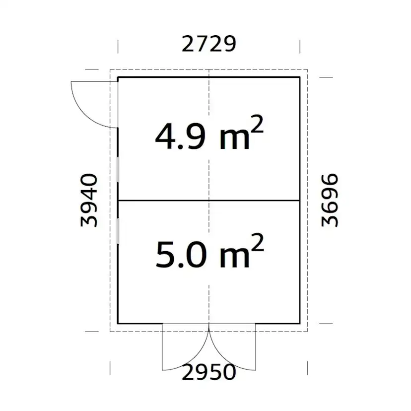 Förråd Palmako Dan 10,0 m2