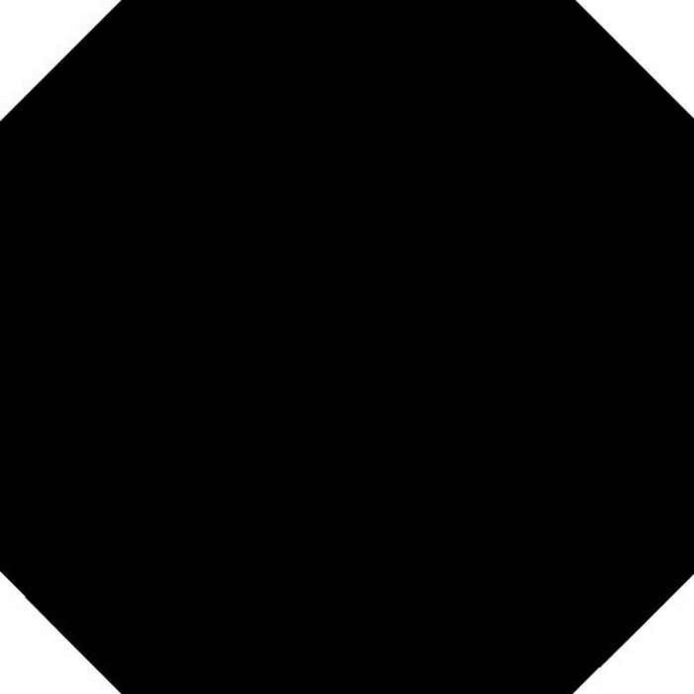 Klinker Tenfors Oktagon Negro 31,6x31,6 cm