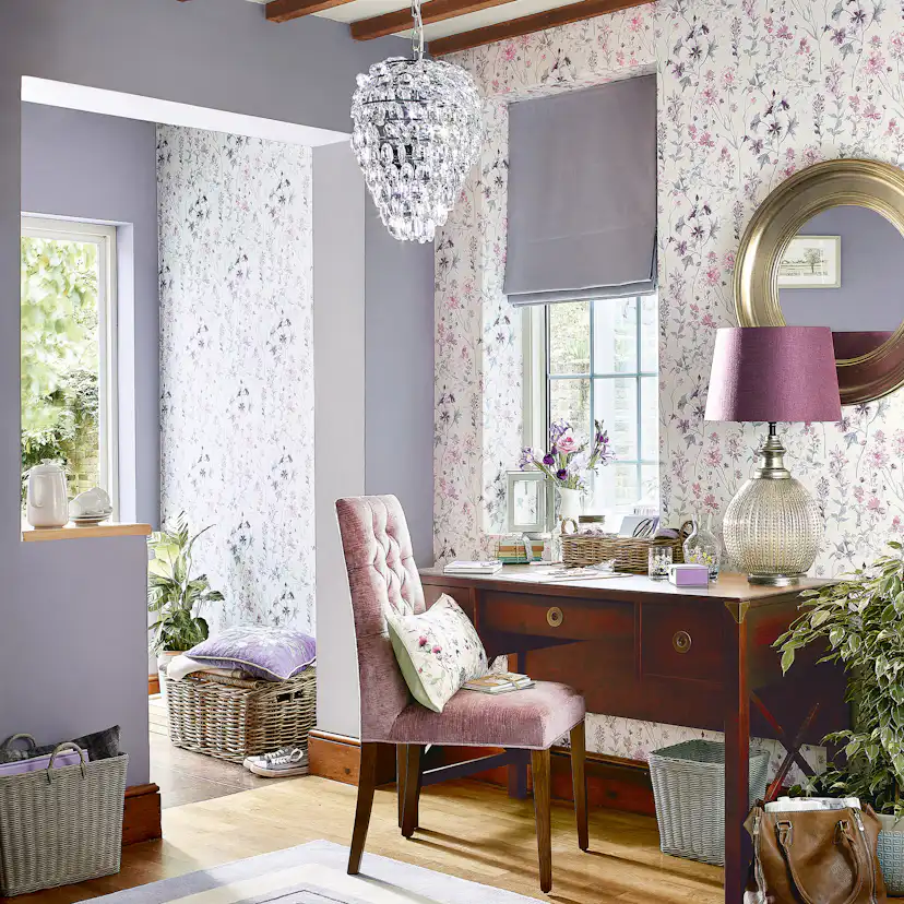 Tapet Laura Ashley Wild Meadow Pale Iris