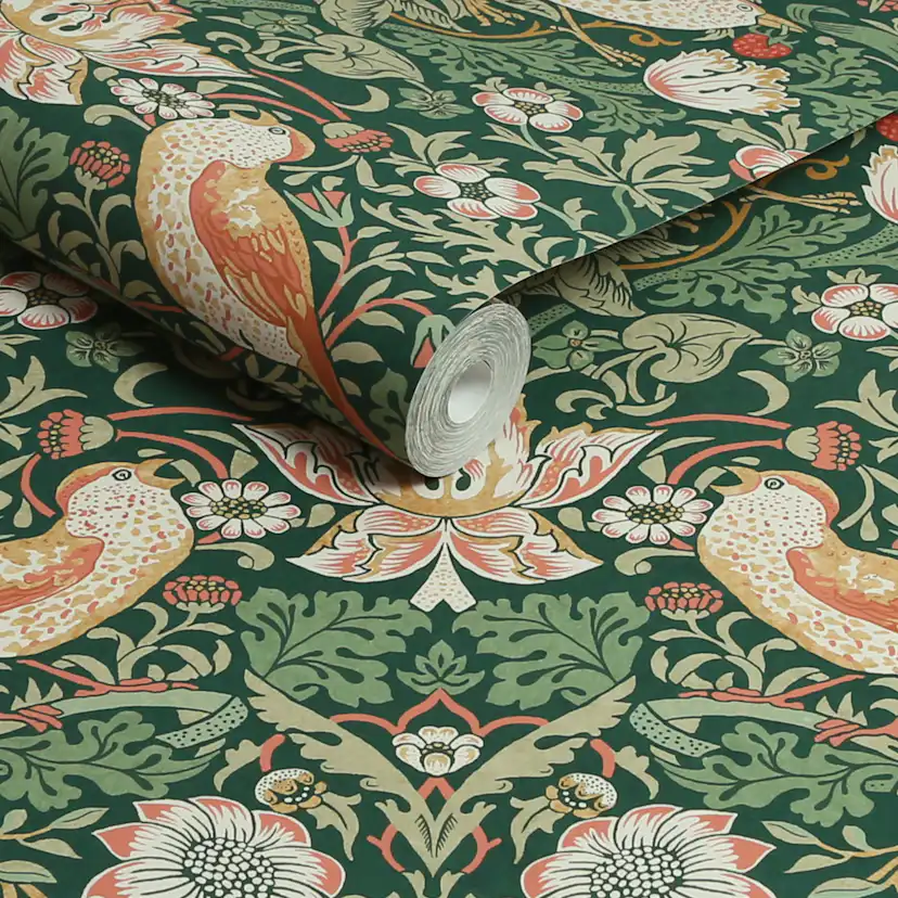 Tapet William Morris At Home Strawberry Thief 124234
