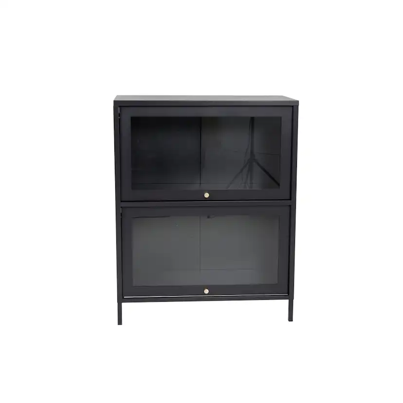 Bakal - Low cabinet - Black Svart