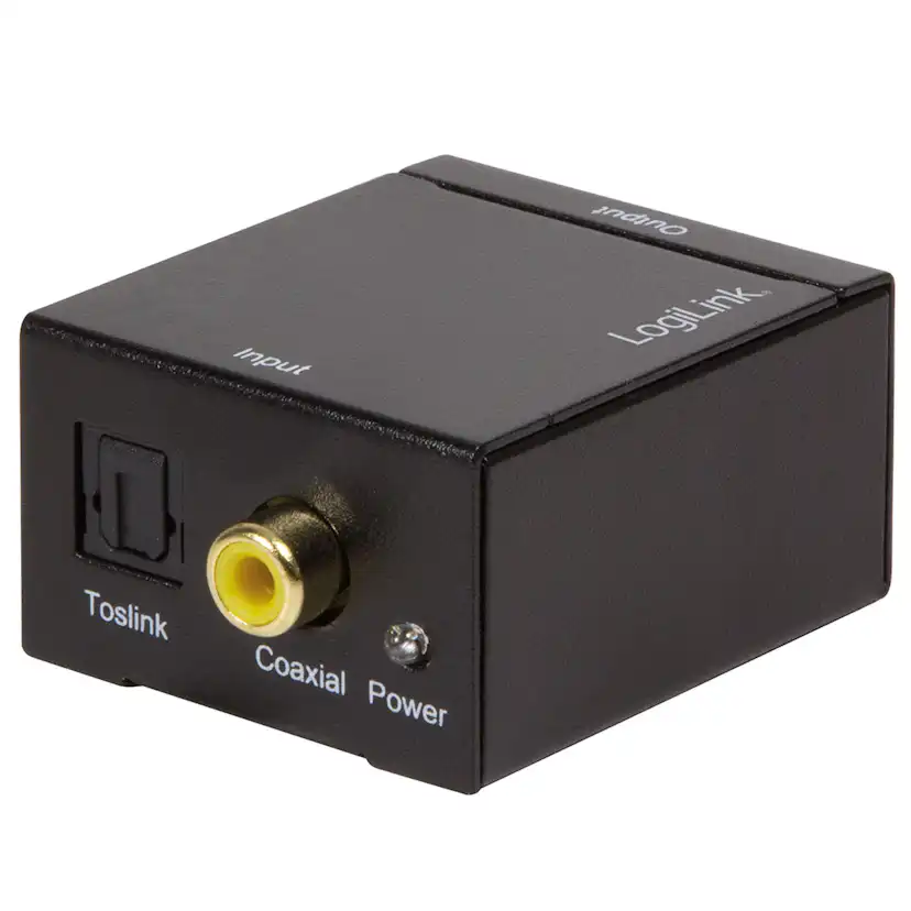 Digital till Analog Ljudomvandlare LogiLink Digital Tos/Coax till Analog RCA