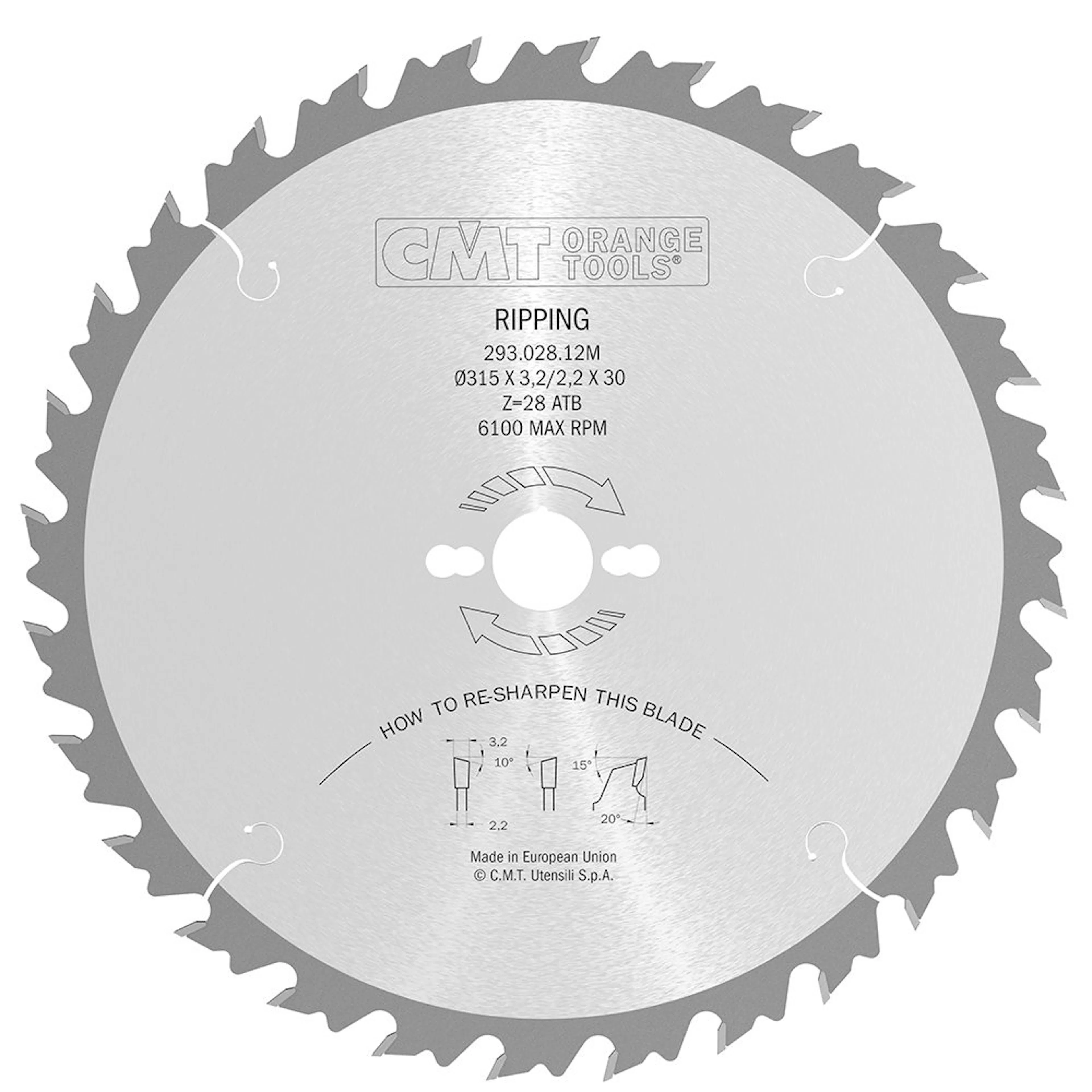 Klyvsågklinga CMT Orange Tools WB