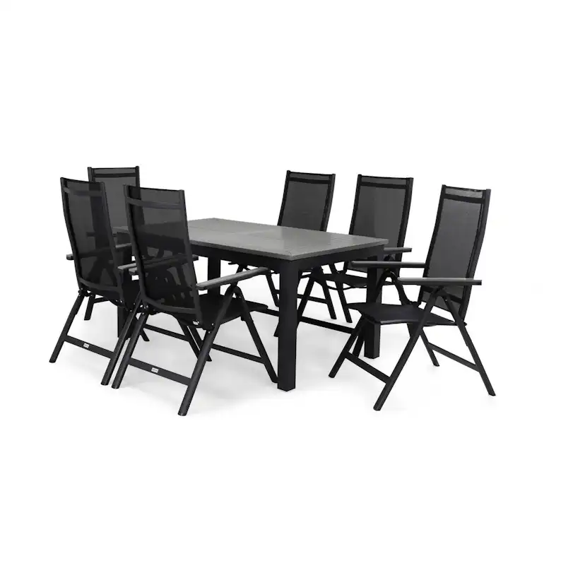Matgrupp Comfort Garden Monaco Matgrupp Utomhus 152-210 med 6 Positionsstol