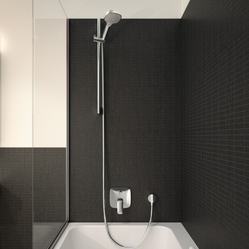 Badkarsblandare Hansgrohe Logis 2 Funktioner för Inbyggnad