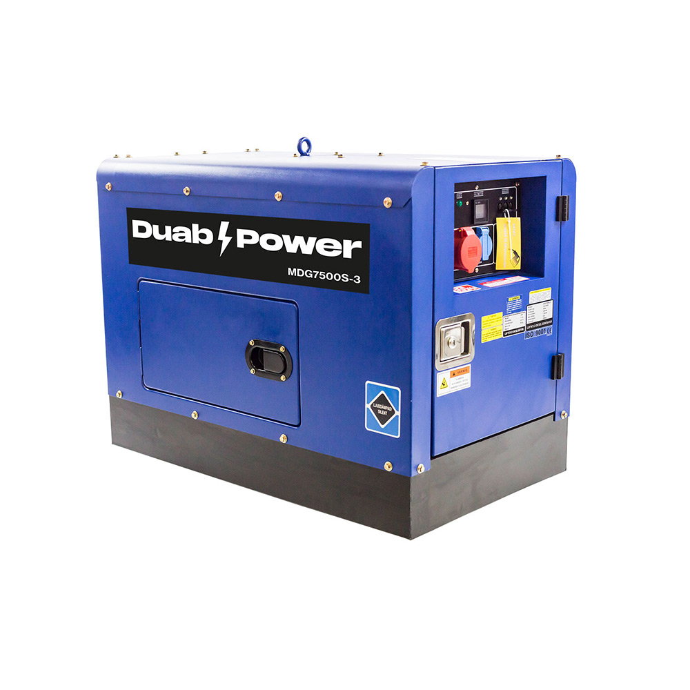 Elverk Duab-Power MDG7500S-3 3-fas Diesel tystgående
