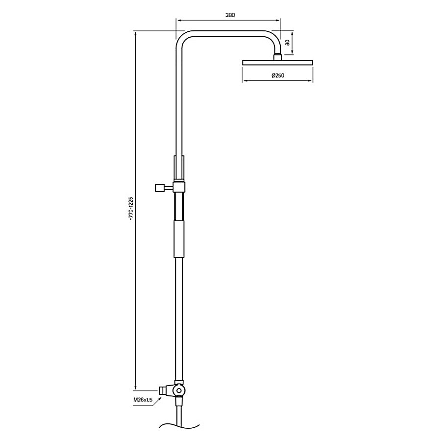 Takduschset Tapwell TVM7200-160 Edition 2 160 cc
