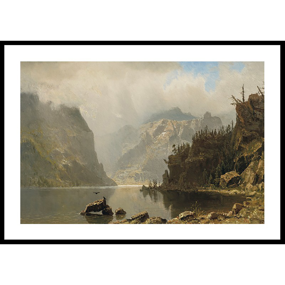 Poster Gallerix Western Landscape By Albert Bierstadt