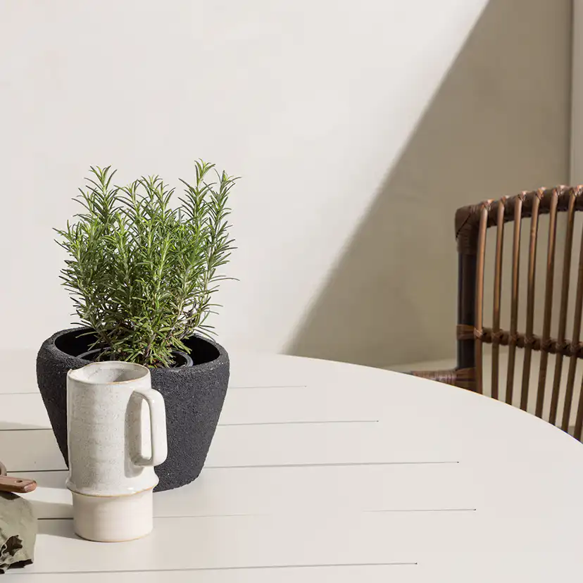 Matgrupp Utomhus Venture Home Lina Bord med 4 Galera Trädgårdsstolar