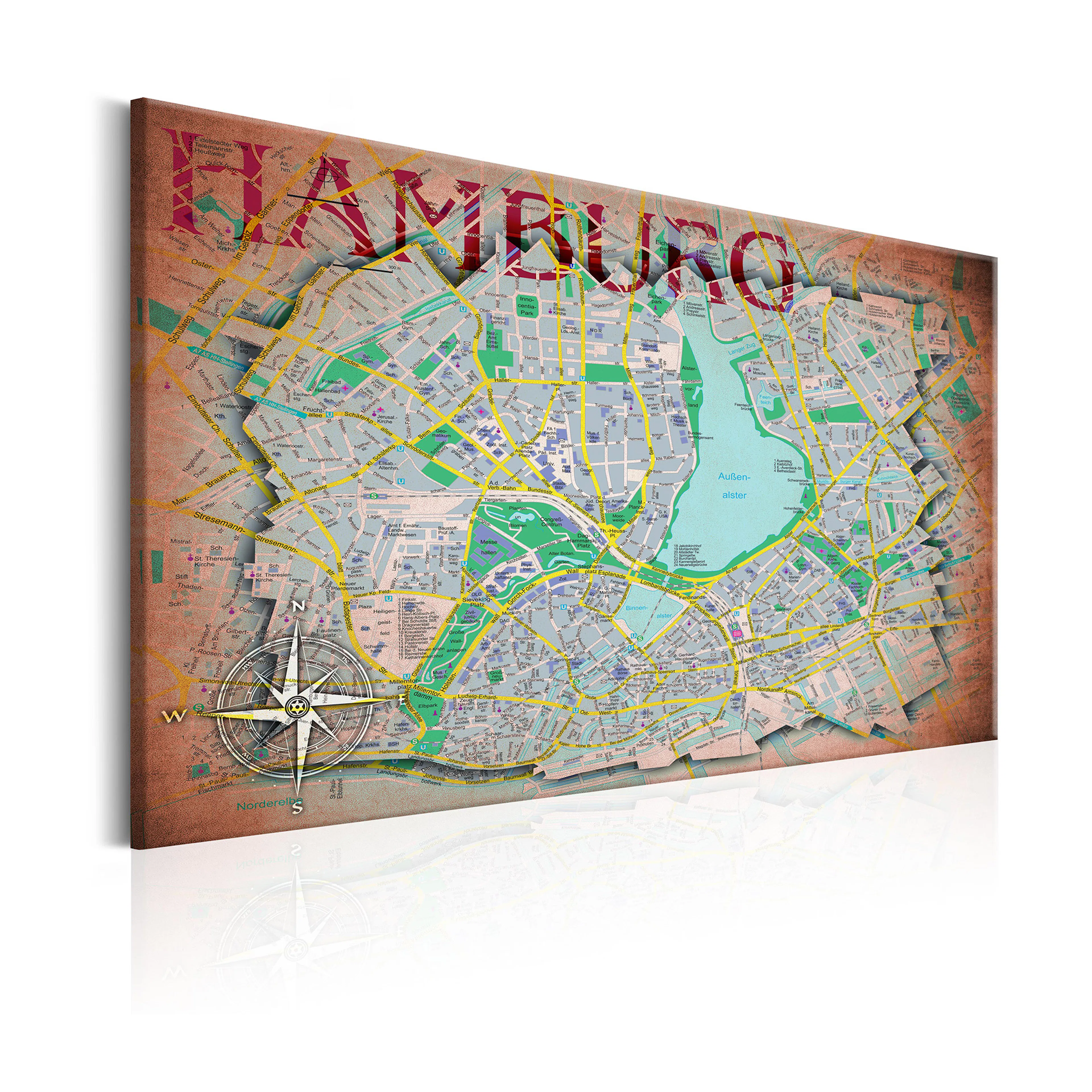 Tavla Arkiio Map Of Hamburg