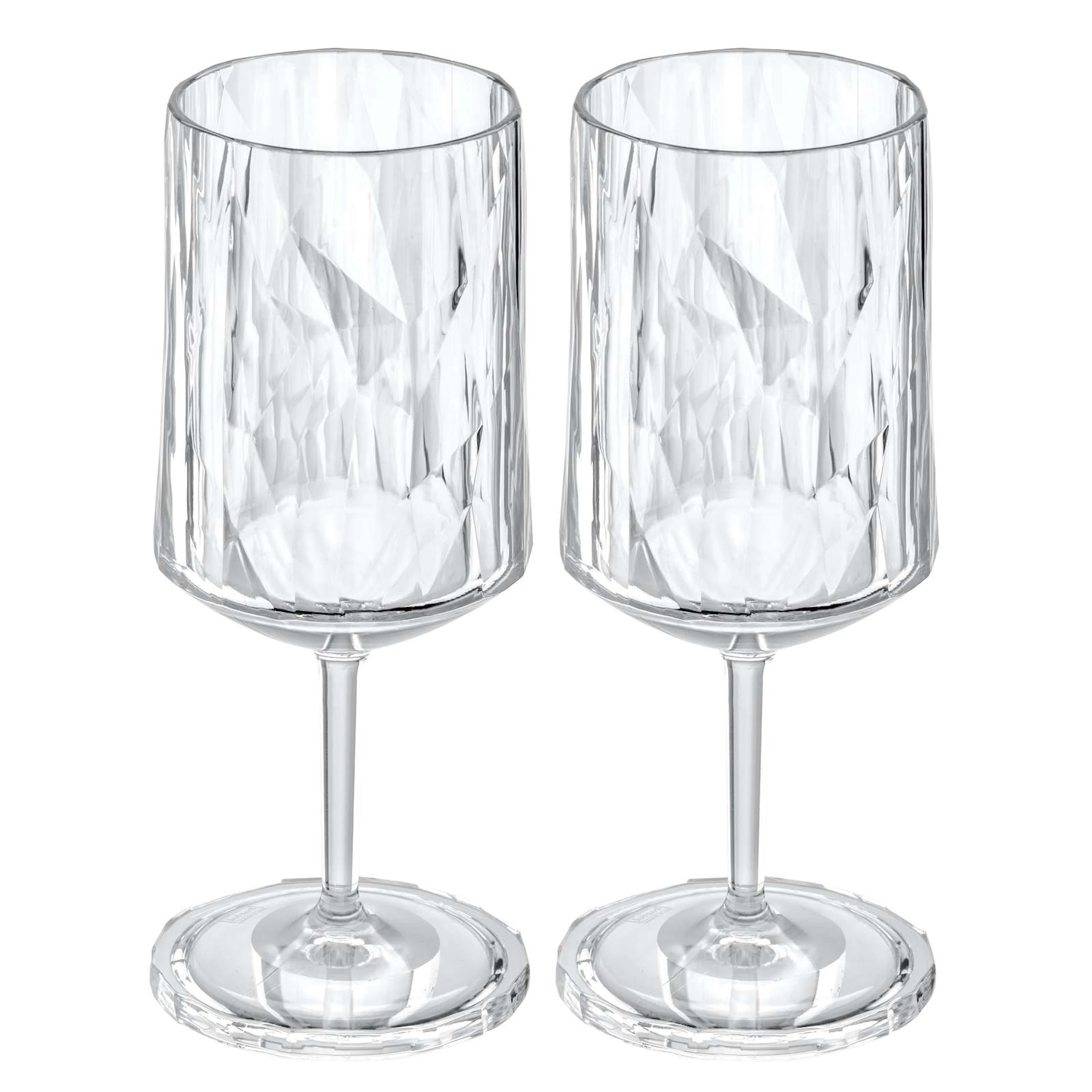 Vinglas Koziol Club No. 4 300 ml Crystal Clear 2-pack