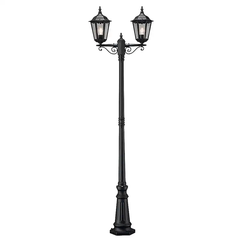 Stolplykta Gnosjö Konstsmide Firenze 2-arm E27 med Stolpe