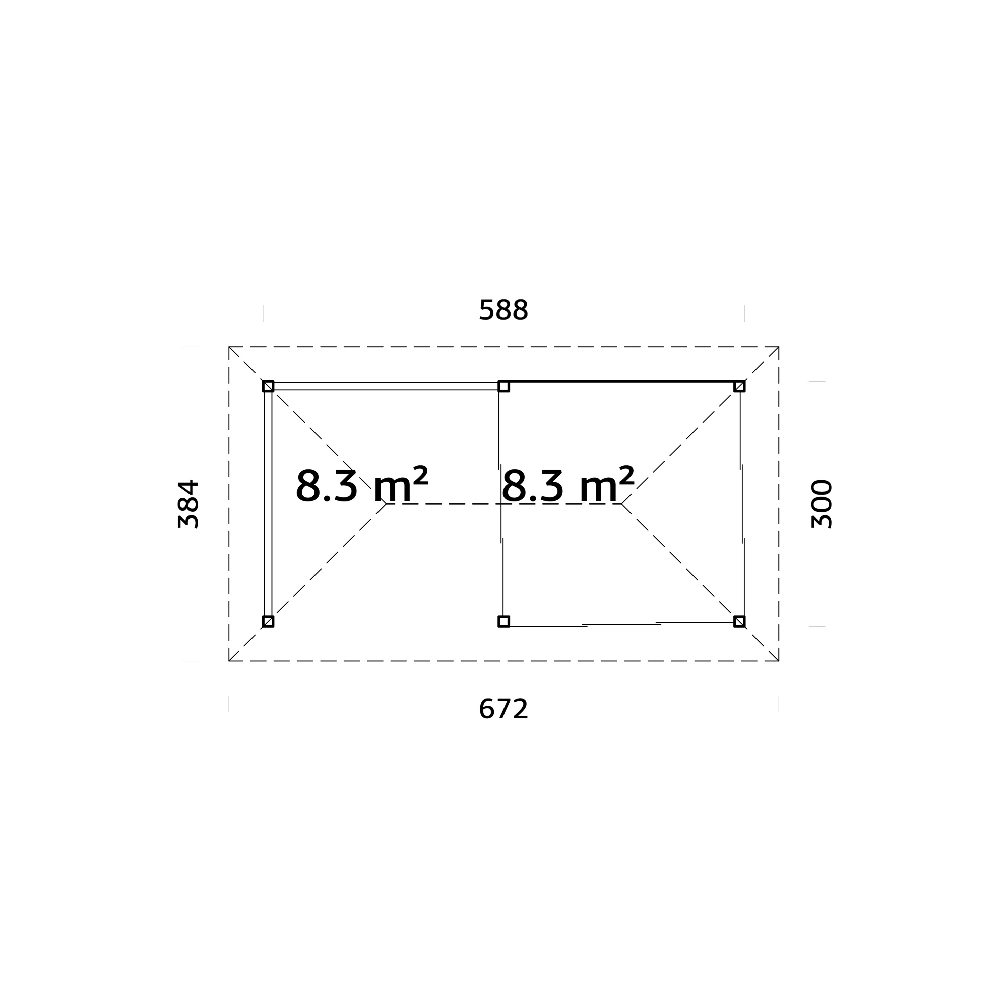Uterum Palmako Bianca 16,6 m2 Set 504 Slide Plus