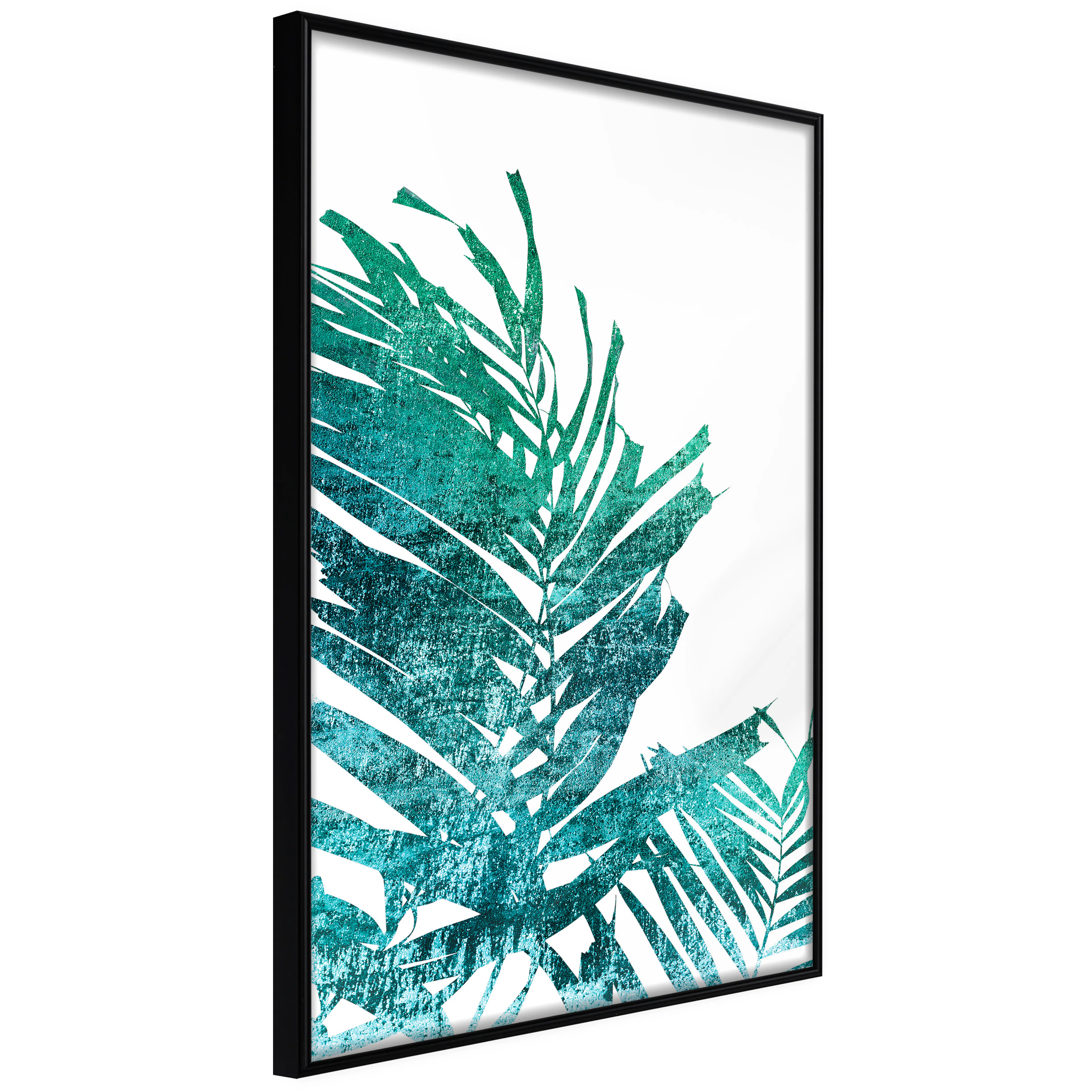 Affisch - Emerald Palm [Poster] 40x60 Svart ram, 40x60 cm