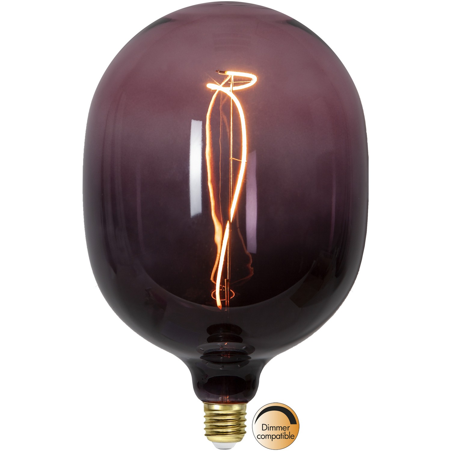 LED-lampa Star Trading E27 C150 Svart/Rosa