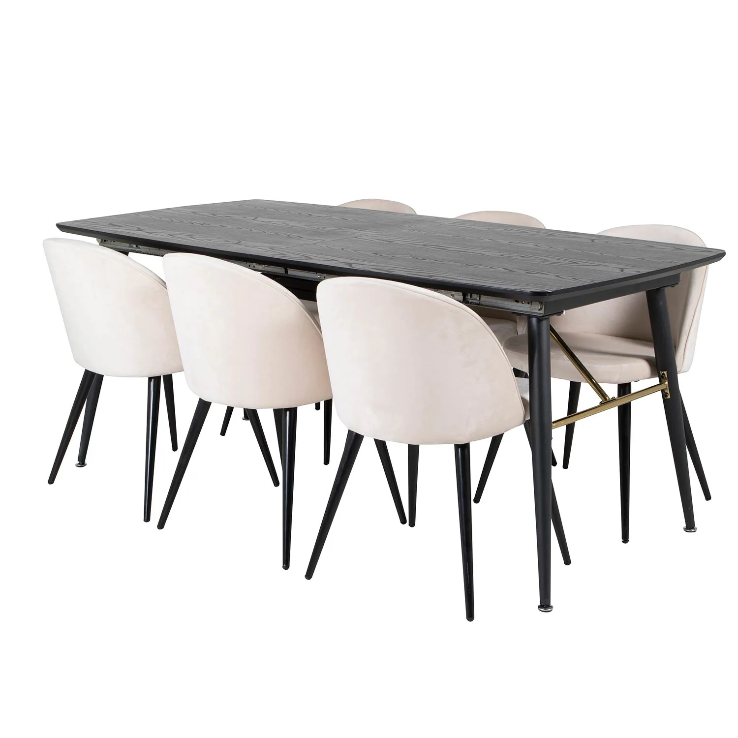 Svart/Beige