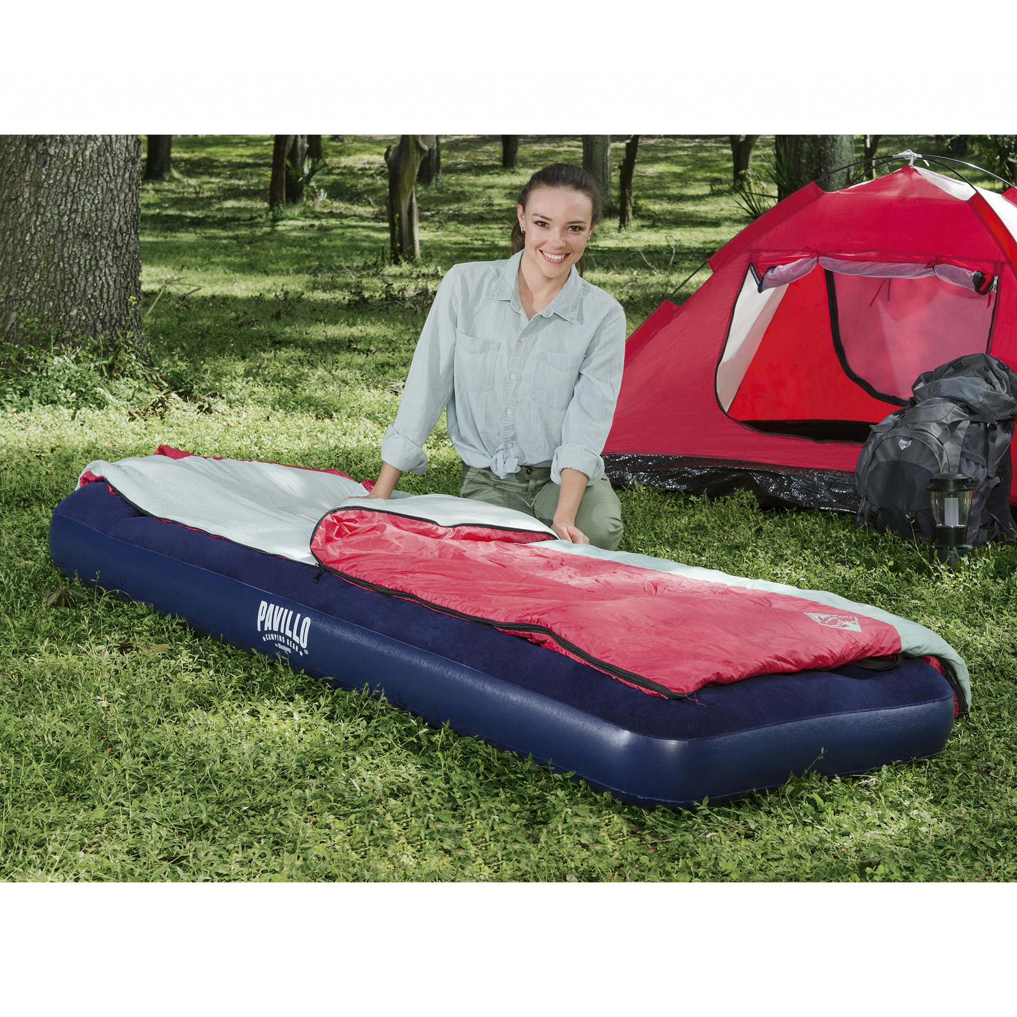 Uppblåsbar madrass Bestway Pavillo Airbed med Inbyggd Fotpump