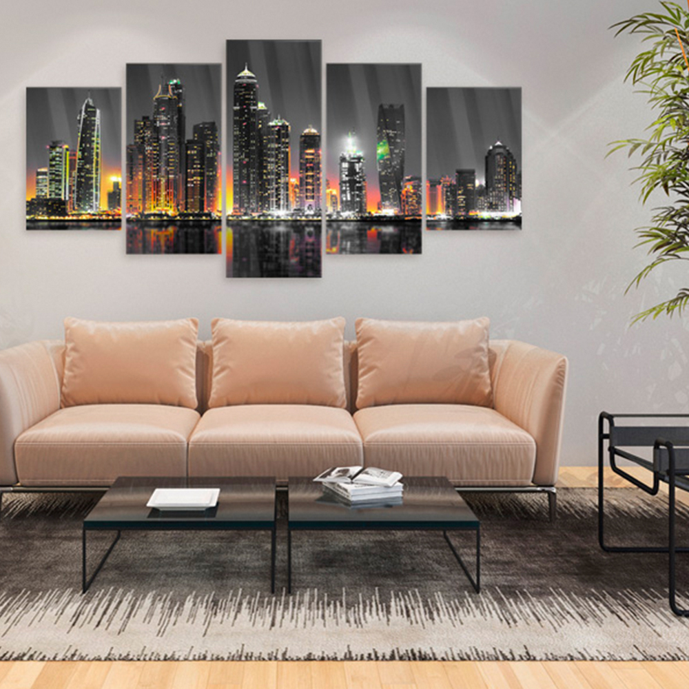 Foto på akryl - Desertic City [Glass] 100x50 Mått: 100x50 cm