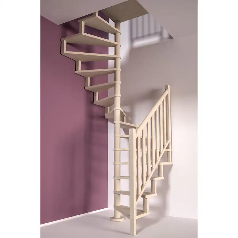 Hörnspiraltrappa Byggera Square Wood