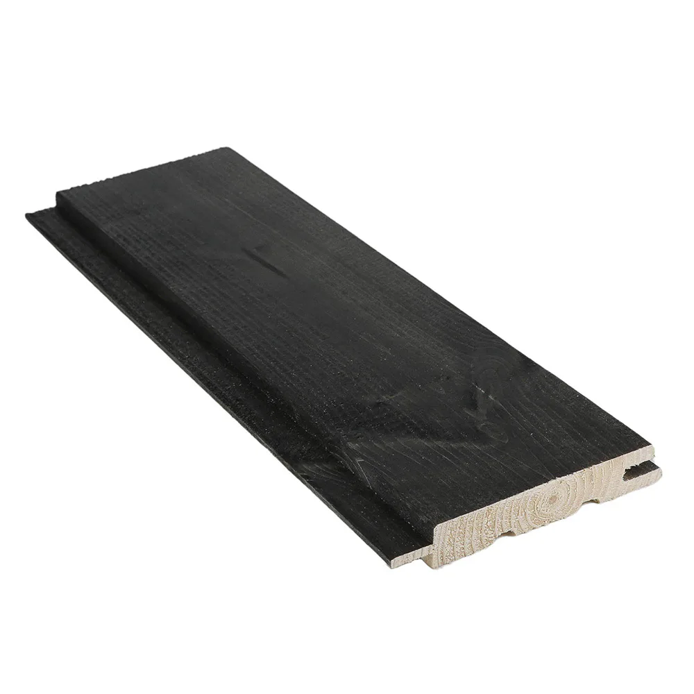 Bastupanel - Gran - Bastuskyddad Svart Svart