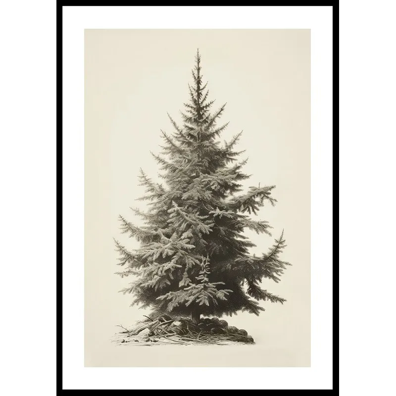 Poster Gallerix Vintage Fir Tree