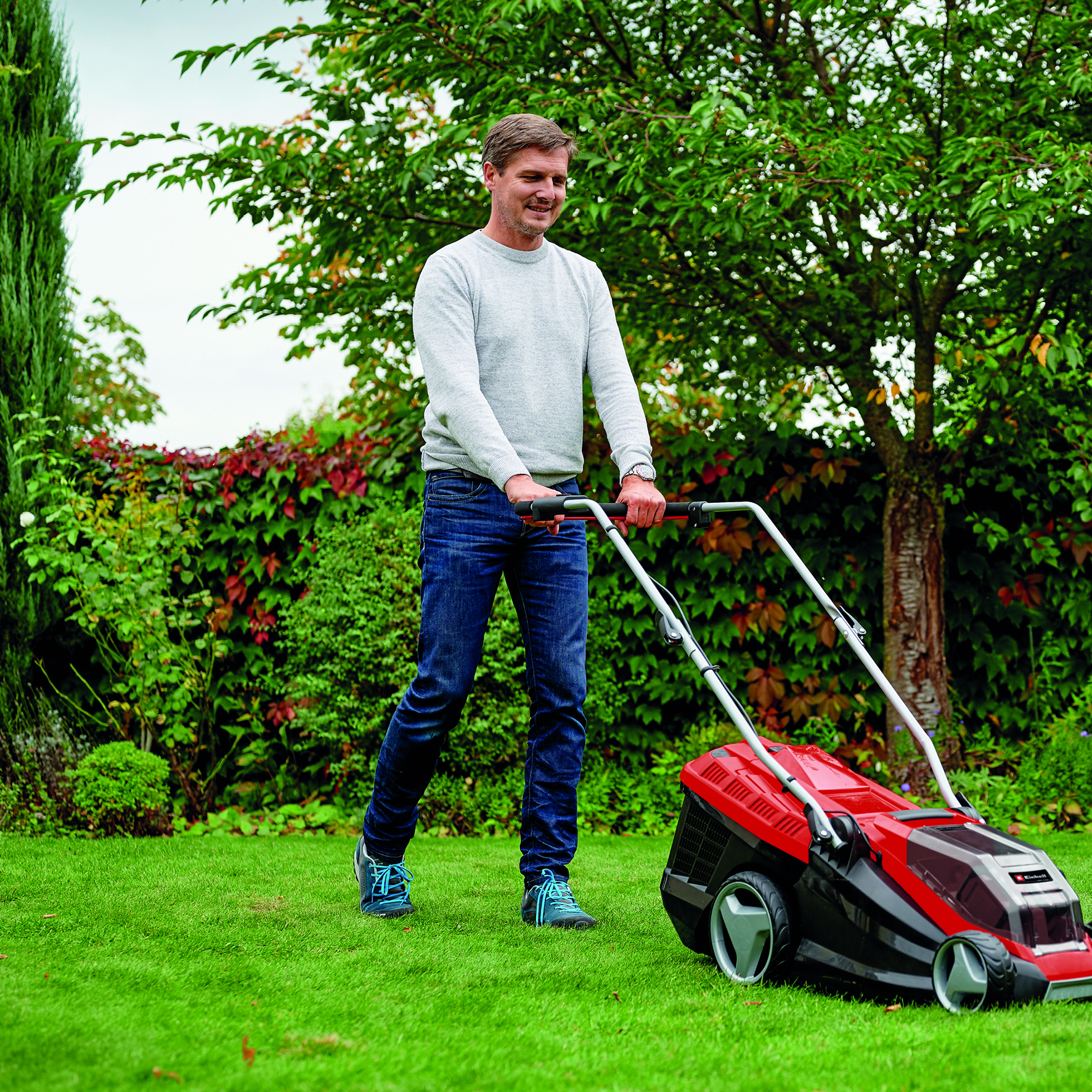 Gräsklippare Einhell Batteridriven GE-CM 36/36 Li 2x4,0Ah med Batteri