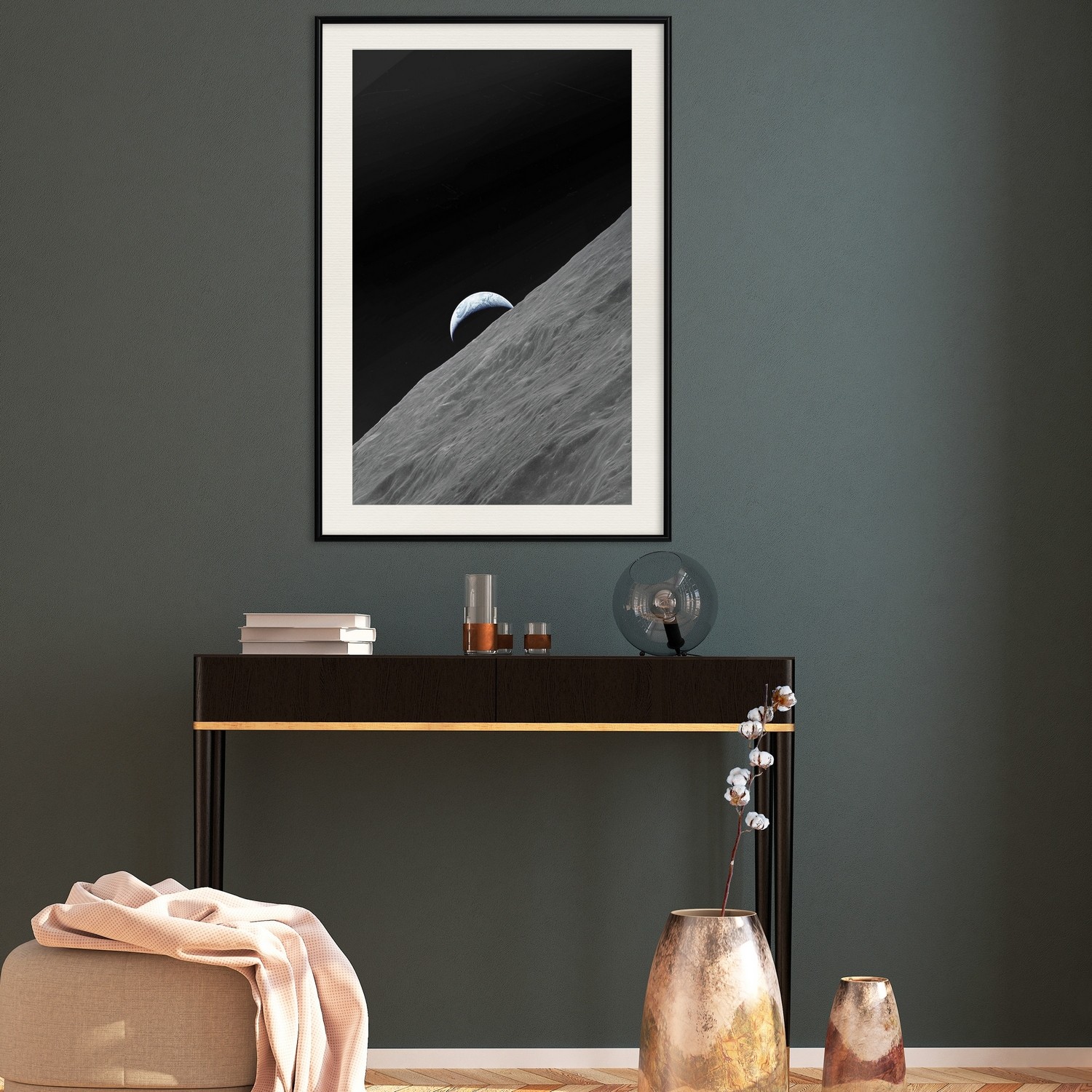 Affisch - Lonely Planet [Poster] 20x30 Svart ram med passepartout, 20x30 cm
