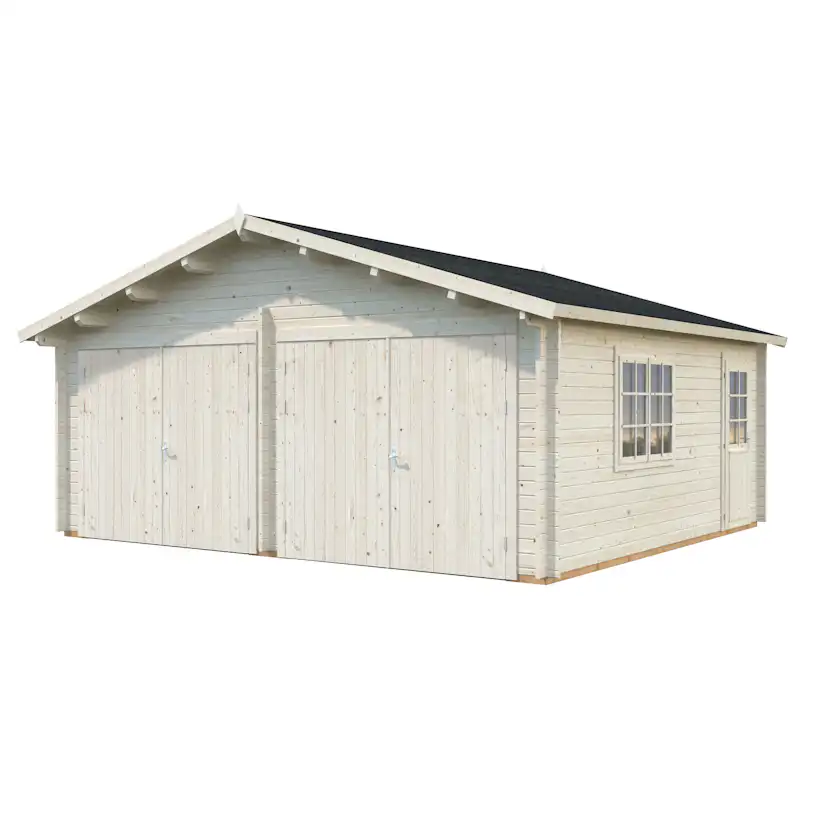Roger 28,4 m2 with wooden gate Impregnerad transparent
