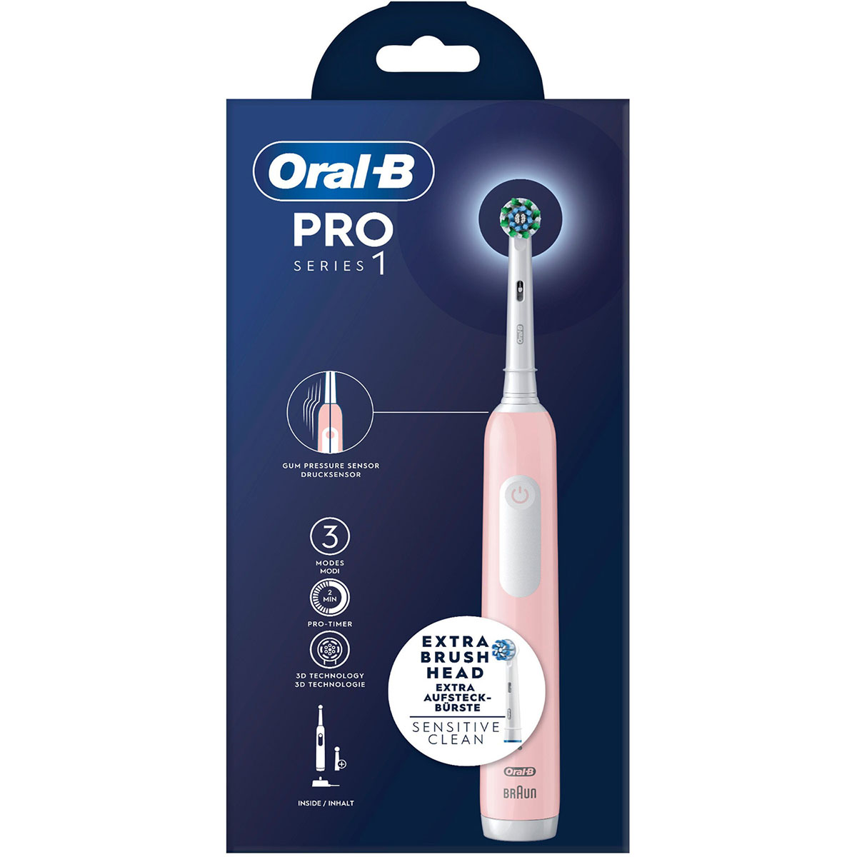 Eltandborste Oral-B Pro1 + Extra Refill