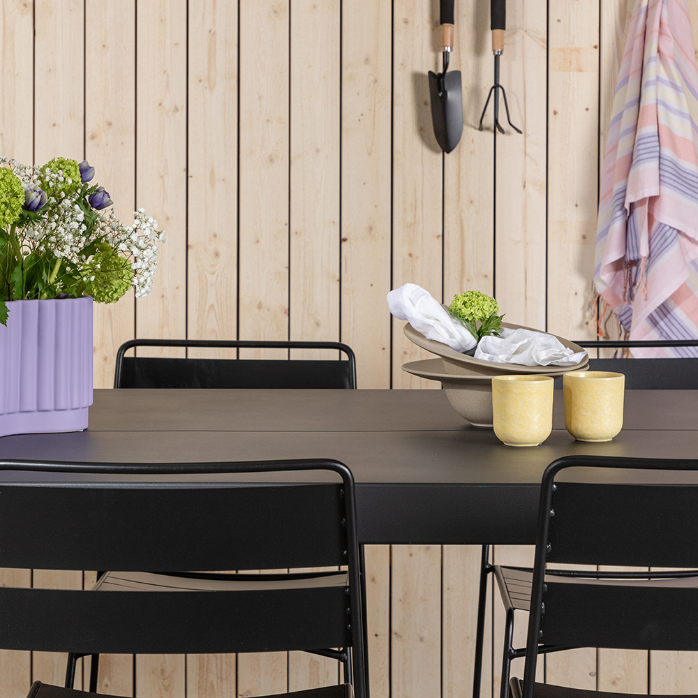 Matgrupp Utomhus Venture Home Modena med 6 Lina Trädgårdsstolar