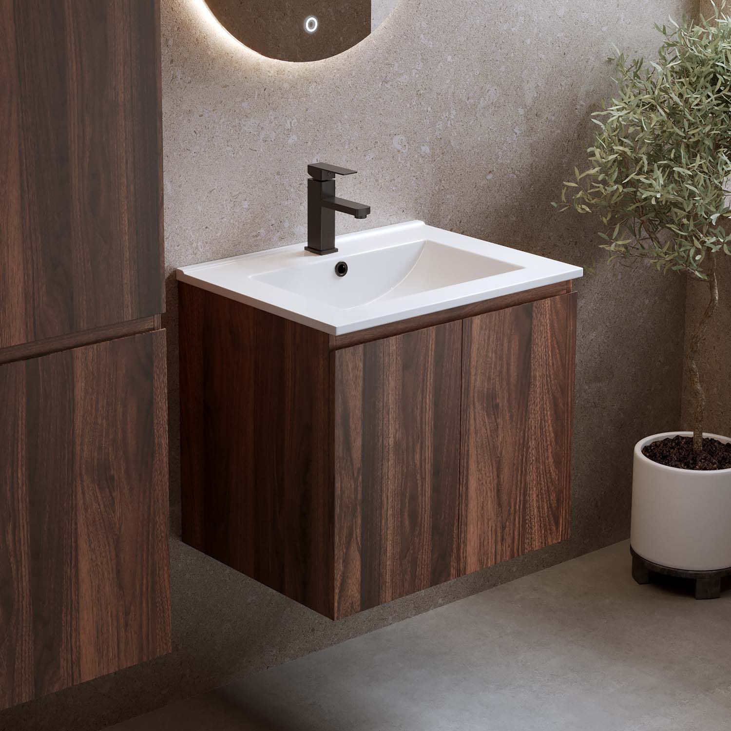 Tvättställsskåp Bathlife Smila med Tvättställ