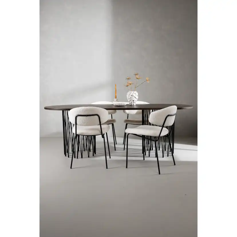 Matgrupp furniture/fashion Stone med 4 Chico Stolar