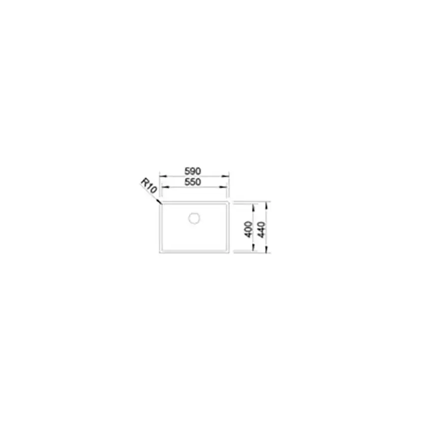 BLANCO CLARON 550-U INFINO Undermontage