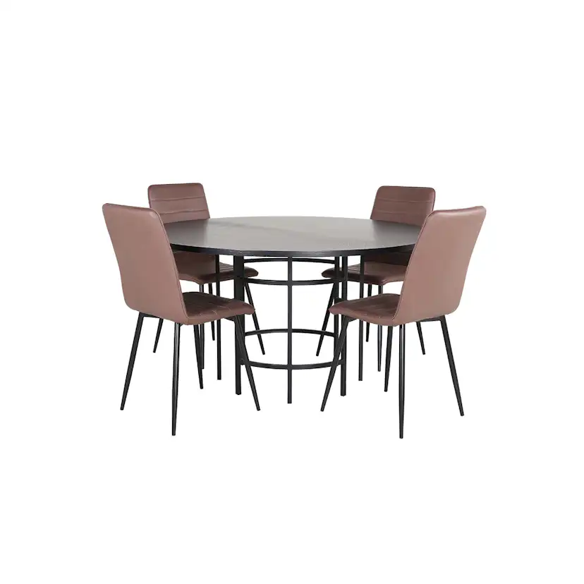 Matgrupp furniture/fashion Copenhagen Ø140 cm med 4 Windu Stolar